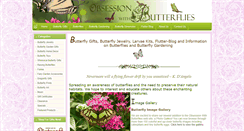 Desktop Screenshot of obsessionwithbutterflies.com