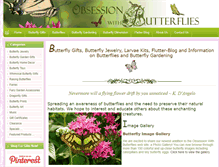 Tablet Screenshot of obsessionwithbutterflies.com